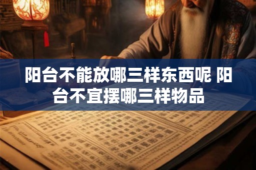 阳台不能放哪三样东西呢 阳台不宜摆哪三样物品 阳台不能放哪三样东西呢 阳台不宜摆哪三样物品