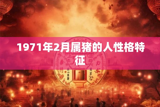 1971年2月属猪的人性格特征