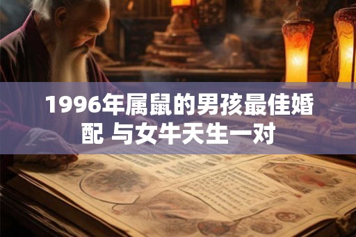 1996年属鼠的男孩最佳婚配 与女牛天生一对