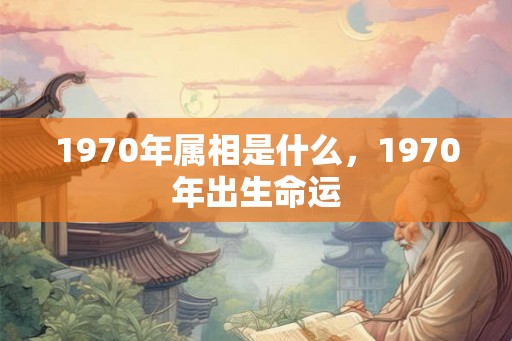 1970年属相是什么，1970年出生命运