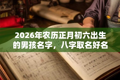2026年农历正月初六出生的男孩名字，八字取名好名字推荐