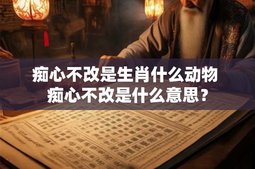 痴心不改是生肖什么动物 痴心不改是什么意思？