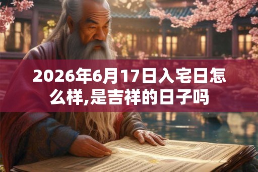 2026年6月17日入宅日怎么样,是吉祥的日子吗