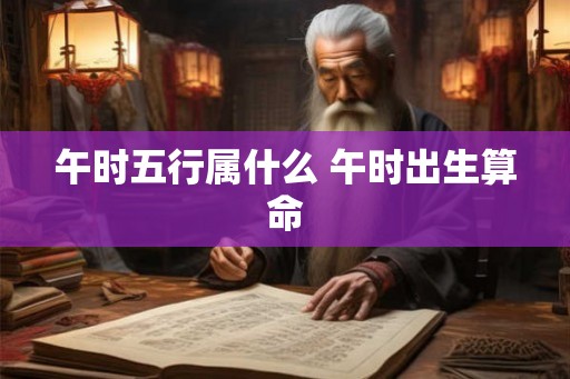 午时五行属什么 午时出生算命