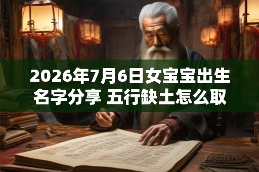 2026年7月6日女宝宝出生名字分享 五行缺土怎么取名
