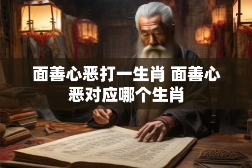 面善心恶打一生肖 面善心恶对应哪个生肖