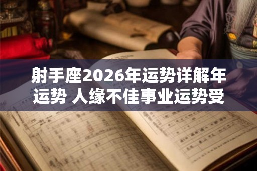 射手座2026年运势详解年运势 人缘不佳事业运势受阻