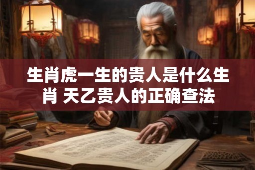 生肖虎一生的贵人是什么生肖 天乙贵人的正确查法