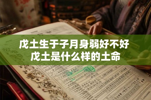 戊土生于子月身弱好不好 戊土是什么样的土命