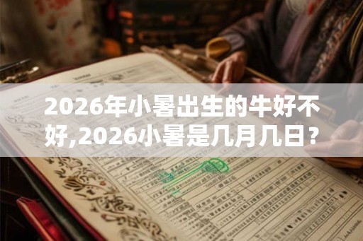2026年小暑出生的牛好不好,2026小暑是几月几日？