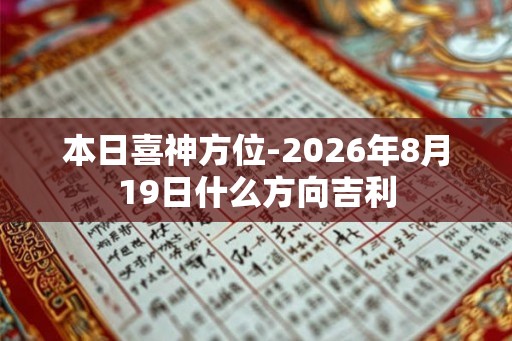 本日喜神方位-2026年8月19日什么方向吉利