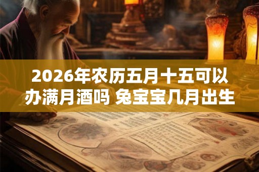 2026年农历五月十五可以办满月酒吗 兔宝宝几月出生好 2026年农历五月十五可以办满月酒吗 兔宝宝几月出生好