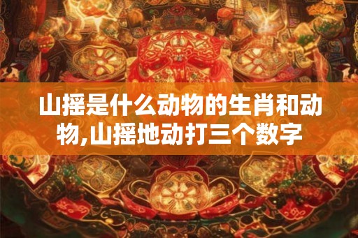 山摇是什么动物的生肖和动物,山摇地动打三个数字