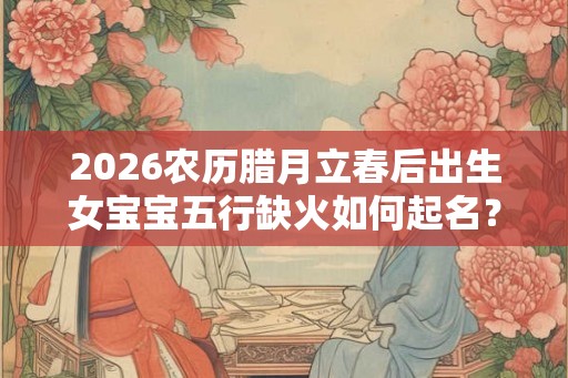 2026农历腊月立春后出生女宝宝五行缺火如何起名？
