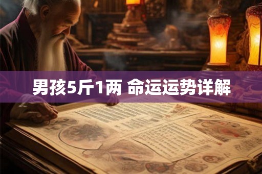 男孩5斤1两 命运运势详解