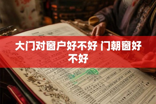 大门对窗户好不好 门朝窗好不好