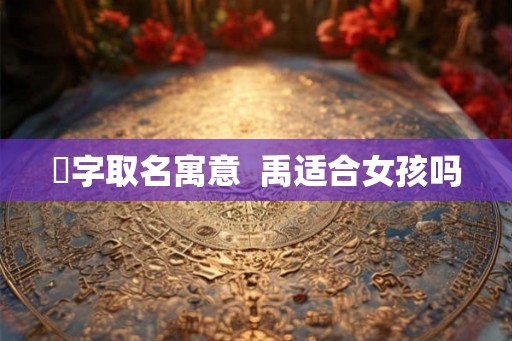 瑀字取名寓意 禹适合女孩吗 瑀字取名寓意 禹适合女孩吗