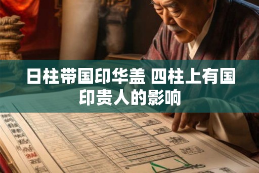日柱带国印华盖 四柱上有国印贵人的影响 日柱带国印华盖 四柱上有国印贵人的影响