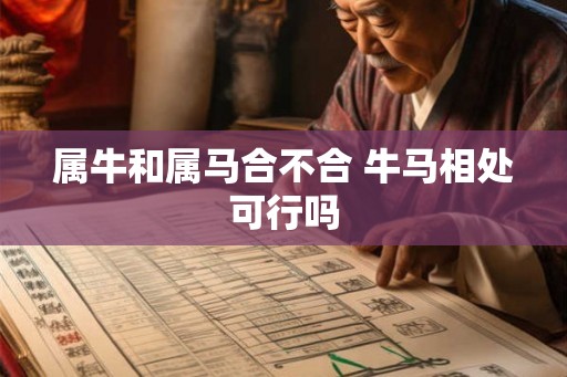 属牛和属马合不合 牛马相处可行吗