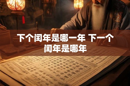 下个闰年是哪一年 下一个闰年是哪年