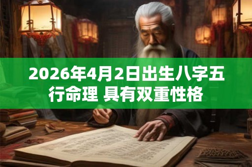 2026年4月2日出生八字五行命理 具有双重性格