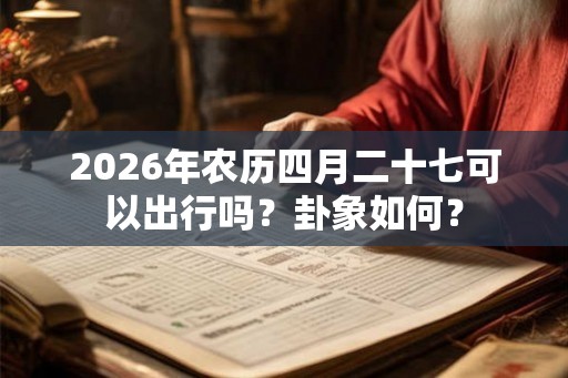 2026年农历四月二十七可以出行吗？卦象如何？