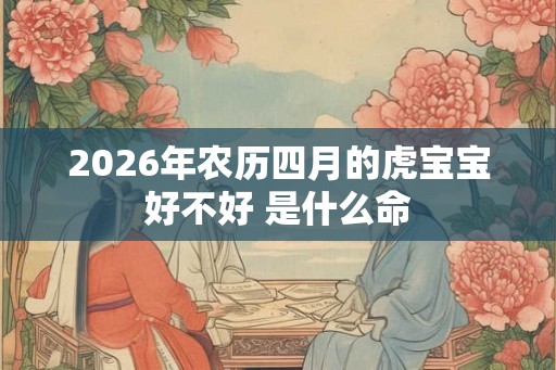 2026年农历四月的虎宝宝好不好 是什么命
