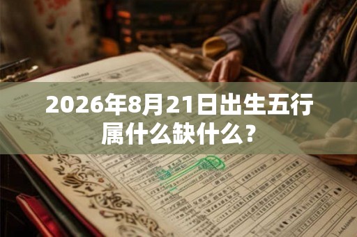 2026年8月21日出生五行属什么缺什么？