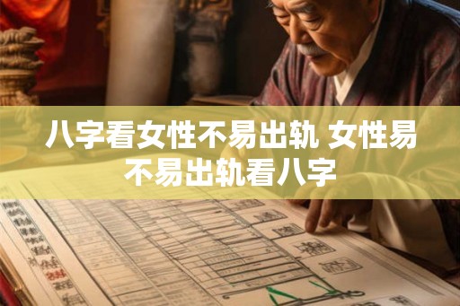 八字看女性不易出轨 女性易不易出轨看八字