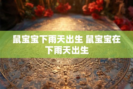 鼠宝宝下雨天出生 鼠宝宝在下雨天出生