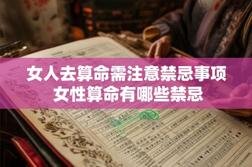 女人去算命需注意禁忌事项 女性算命有哪些禁忌