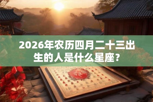 2026年农历四月二十三出生的人是什么星座? 2026年农历四月二十三出生的人是什么星座?