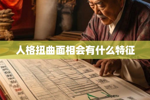 人格扭曲面相会有什么特征