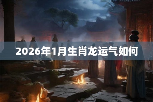 2026年1月生肖龙运气如何