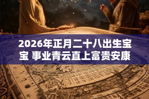 2026年正月二十八出生宝宝 事业青云直上富贵安康