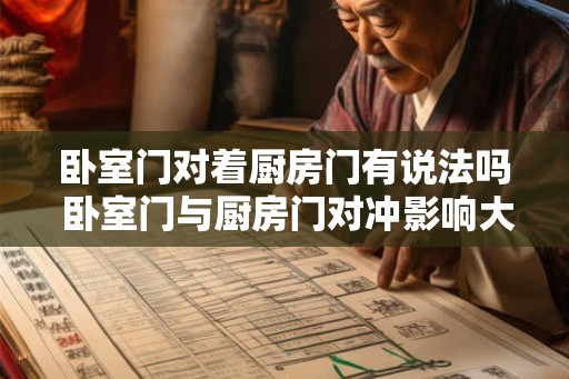 卧室门对着厨房门有说法吗 卧室门与厨房门对冲影响大吗
