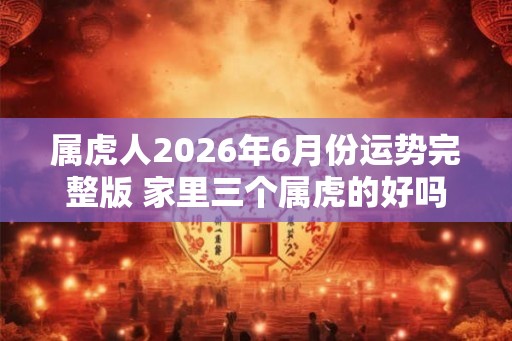 属虎人2026年6月份运势完整版 家里三个属虎的好吗
