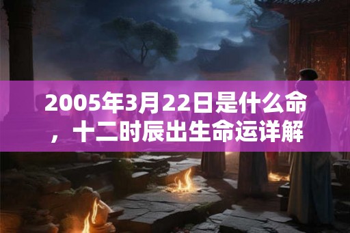 2005年3月22日是什么命，十二时辰出生命运详解