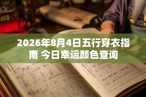 2026年8月4日五行穿衣指南 今日幸运颜色查询
