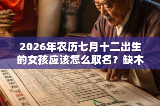 2026年农历七月十二出生的女孩应该怎么取名？缺木取名的步骤是什么？