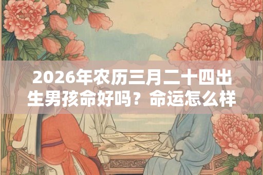 2026年农历三月二十四出生男孩命好吗？命运怎么样？