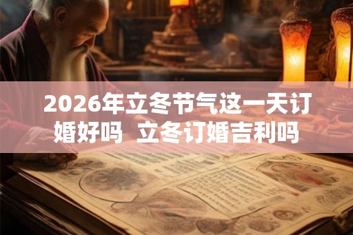 2026年立冬节气这一天订婚好吗 立冬订婚吉利吗 2026年立冬节气这一天订婚好吗 立冬订婚吉利吗
