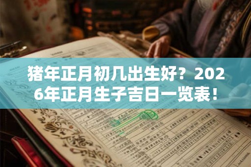 猪年正月初几出生好？2026年正月生子吉日一览表！