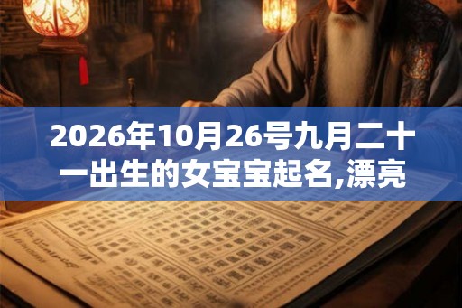 2026年10月26号九月二十一出生的女宝宝起名,漂亮惊艳