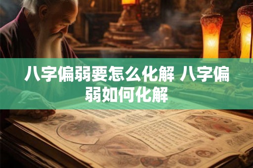 八字偏弱要怎么化解 八字偏弱如何化解 八字偏弱要怎么化解 八字偏弱如何化解
