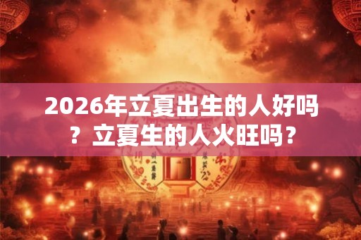2026年立夏出生的人好吗？立夏生的人火旺吗？