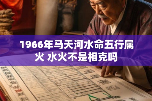 1966年马天河水命五行属火 水火不是相克吗