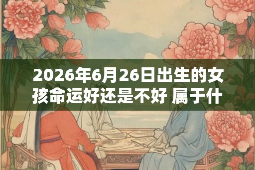 2026年6月26日出生的女孩命运好还是不好 属于什么命