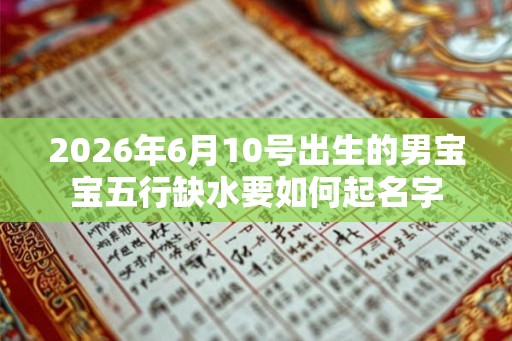 2026年6月10号出生的男宝宝五行缺水要如何起名字