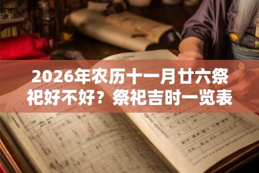 2026年农历十一月廿六祭祀好不好?祭祀吉时一览表 2026年农历十一月廿六祭祀好不好?祭祀吉时一览表